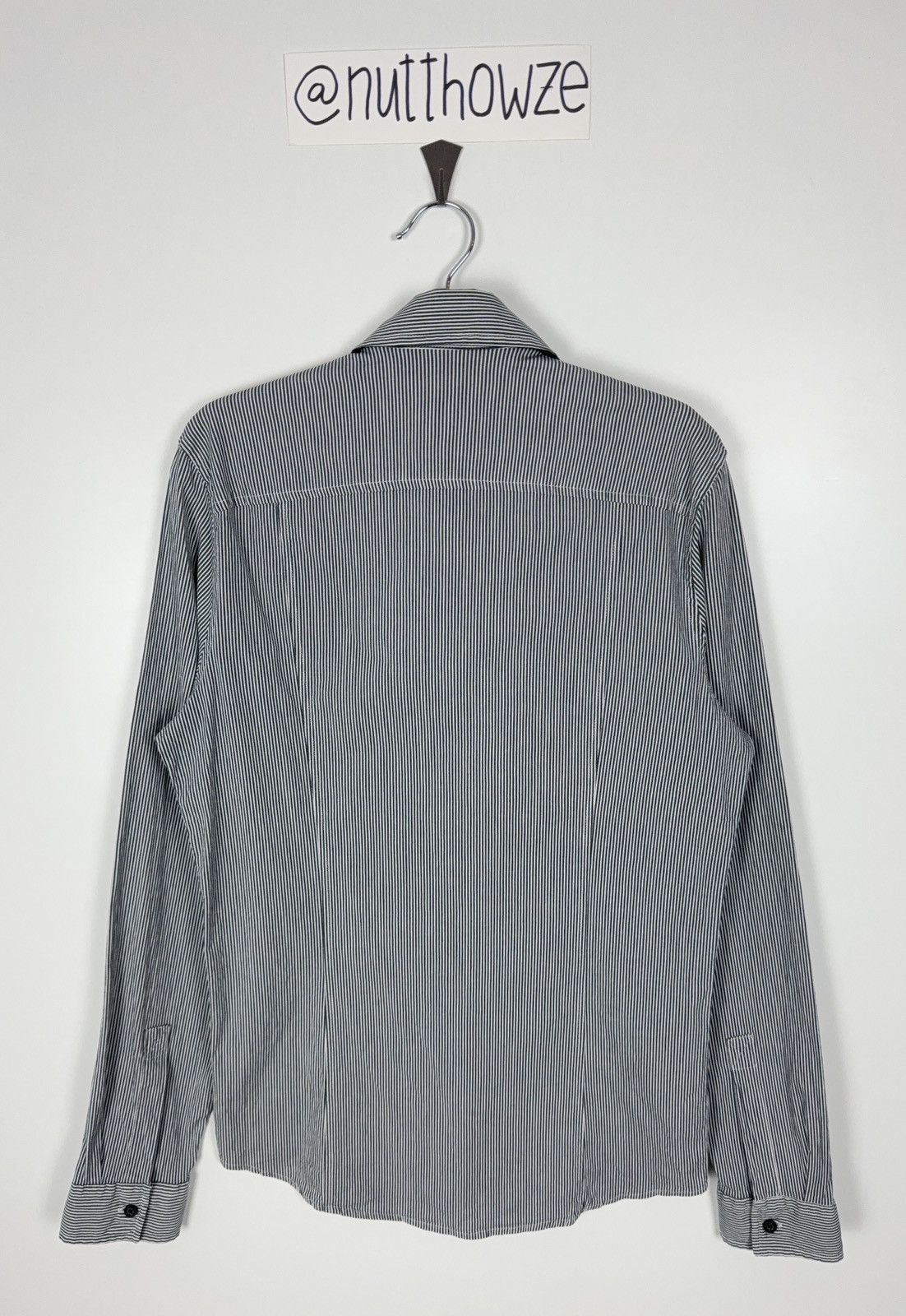 Calvin Klein Mens Calvin Klein Jeans Y2K Slim Fit Striped Button Up Shirt Size US L / EU 52-54 / 3 - 2 Thumbnail