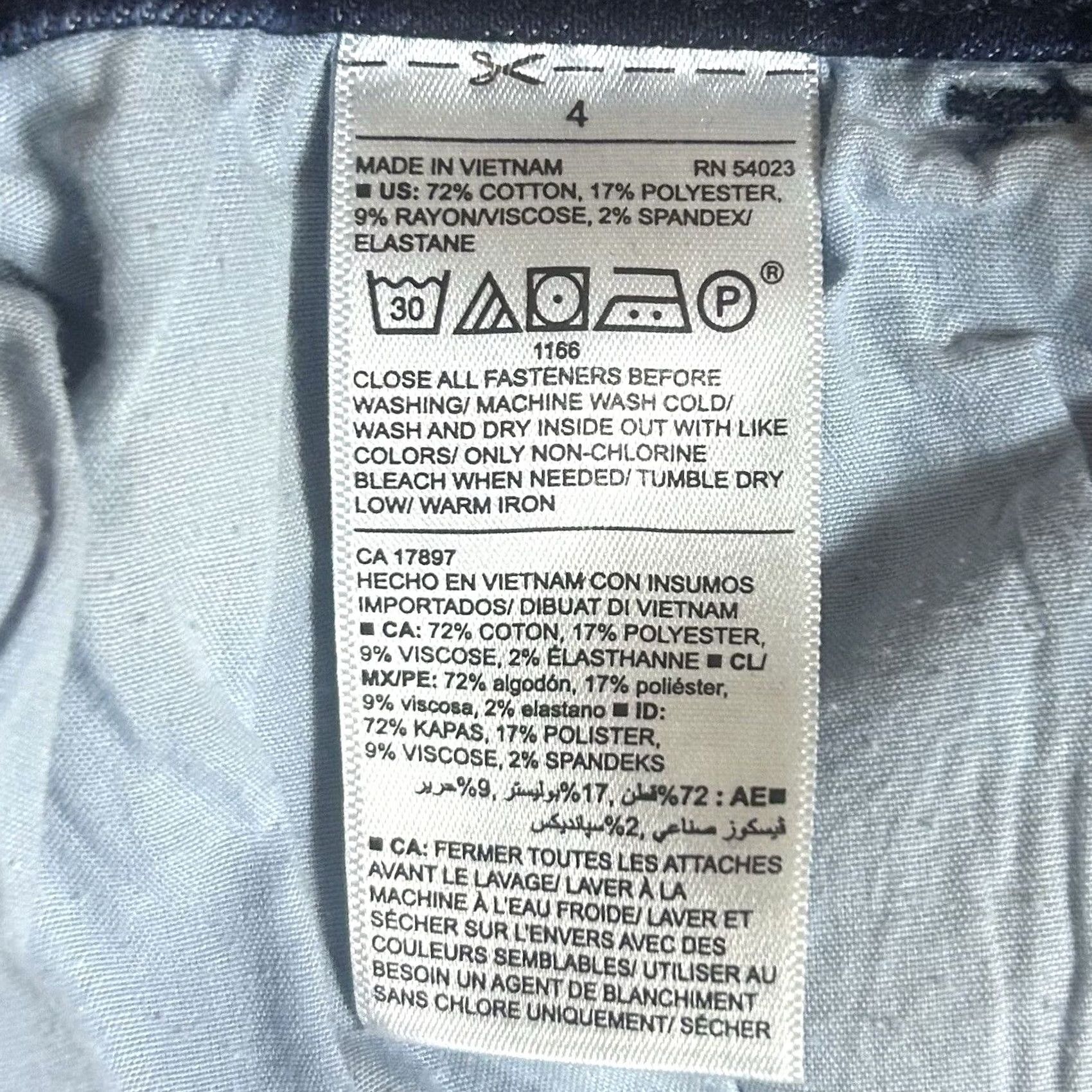 Old Navy Old Navy Jeans Skinny 4 Dark Wash Mid Rise Denim Regular Inseam 27.5in Button Zip Women Size 27" / US 4 / IT 40 - 4 Thumbnail