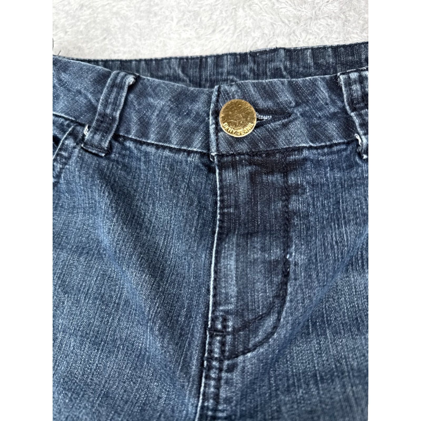 DKNY DKNY Jeans Women Bootcut Denim 30 Blue Mid Rise 30x26 Cotton Blend Pocket 5-Pocket Style Regular Size 30" / US 8 / IT 44 - 7 Thumbnail