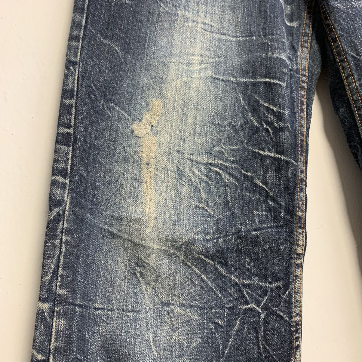 If Six Was Nine × Japanese Brand Nylaus Denim Rare Rainbow Belt Loop Jeans Size US 32 / EU 48 - 9 Thumbnail
