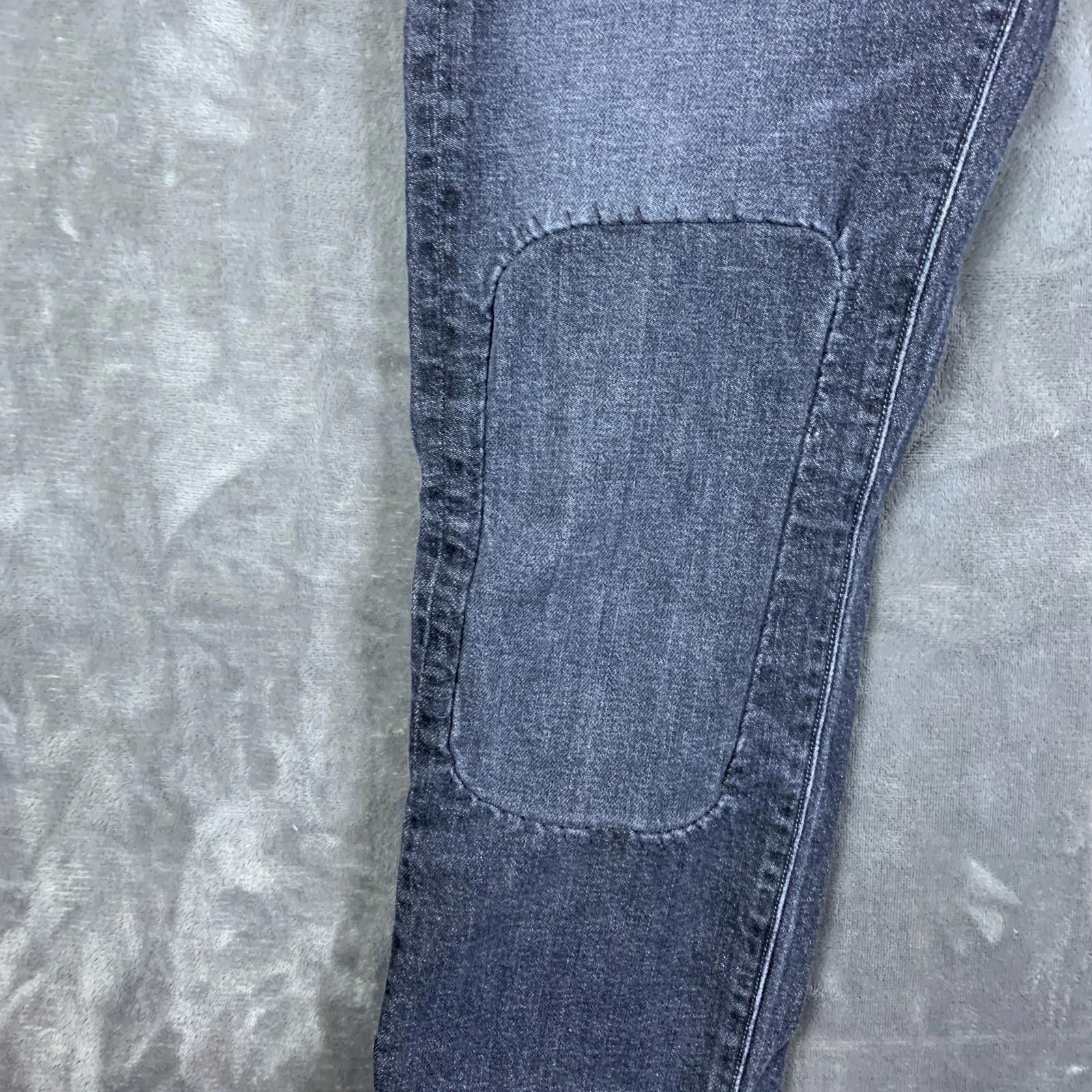 7 For All Mankind 7 For All Mankind Paxtyn Jeans Men's 33X32 Black Patches 323 Size US 33 - 3 Thumbnail