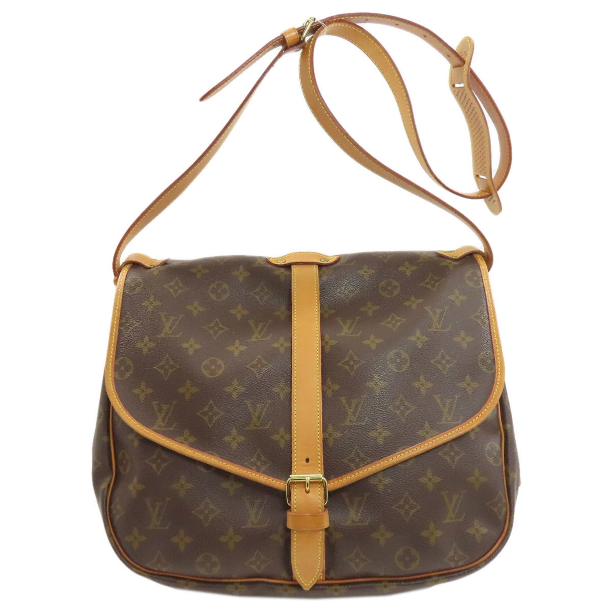 Louis Vuitton Louis Vuitton M42254 Saumur 35 Shoulder Bag, Monogram Canvas, Women's LOUIS VUITTON Size ONE SIZE - 1 Thumbnail