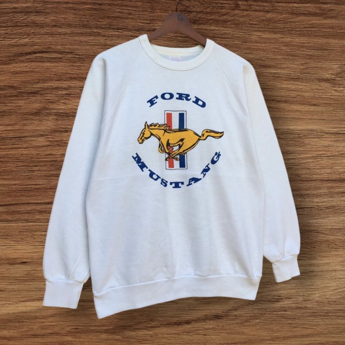 Vintage Vintage 80s Ford Mustang Crewneck Big Logo Size US S / EU 44-46 / 1 - 2 Thumbnail