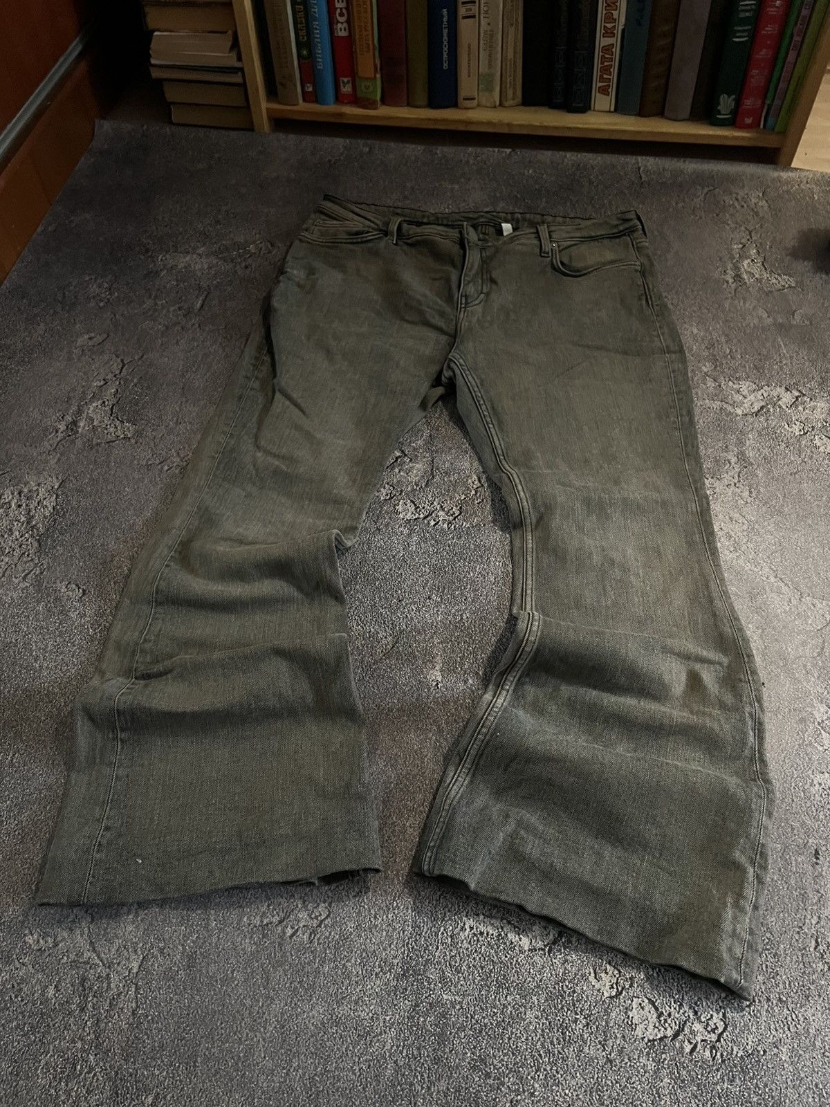 Vintage CRAZY Hysteric Glamour Style Y2K / Gray Baggy Flare Archive Size US 34 / EU 50 - 3 Thumbnail