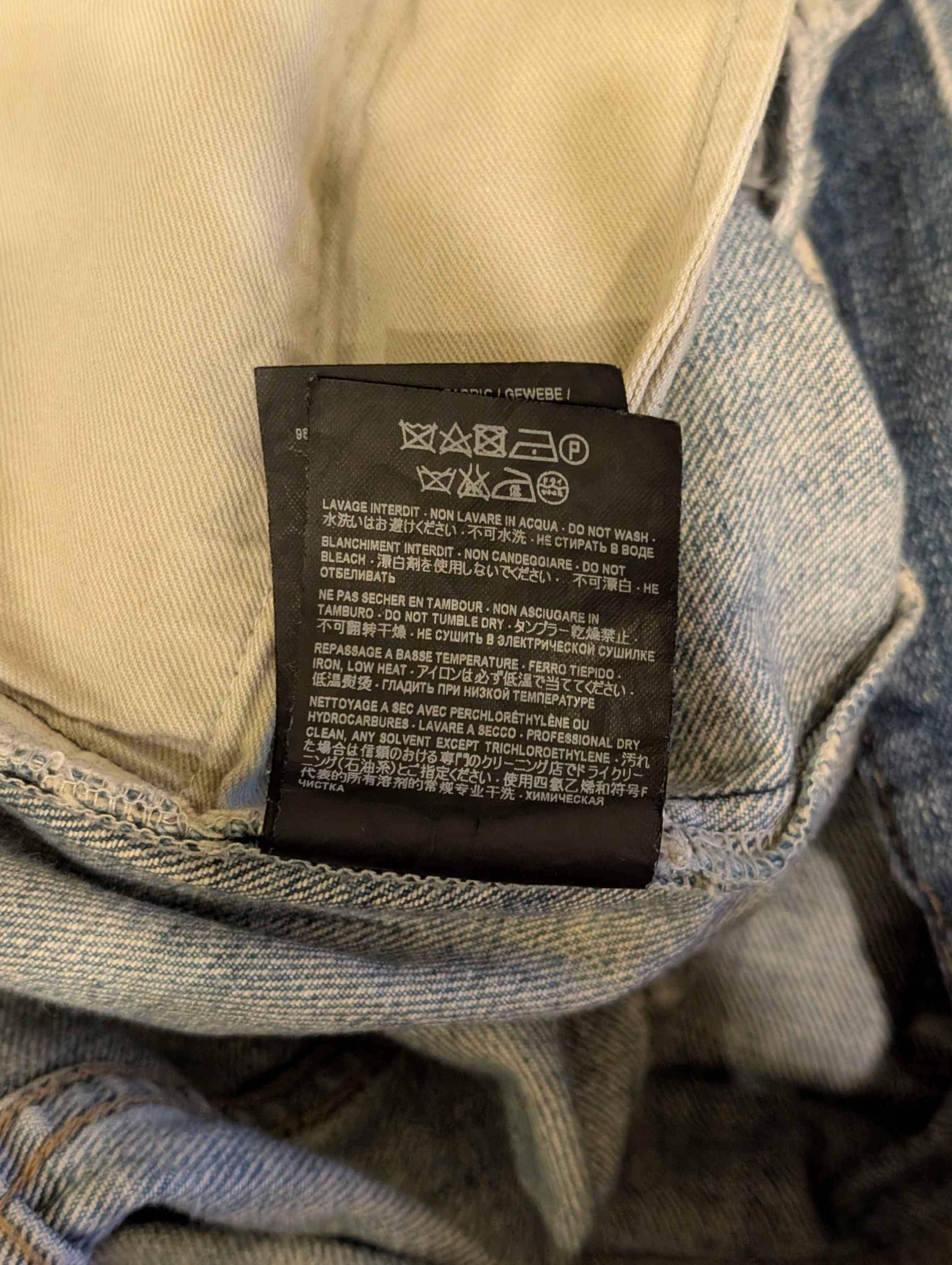Saint Laurent Paris Saint Laurent Crash 2015 D02 Jeans Light Blue Hedi Slimane Size US 34 / EU 50 - 5 Thumbnail