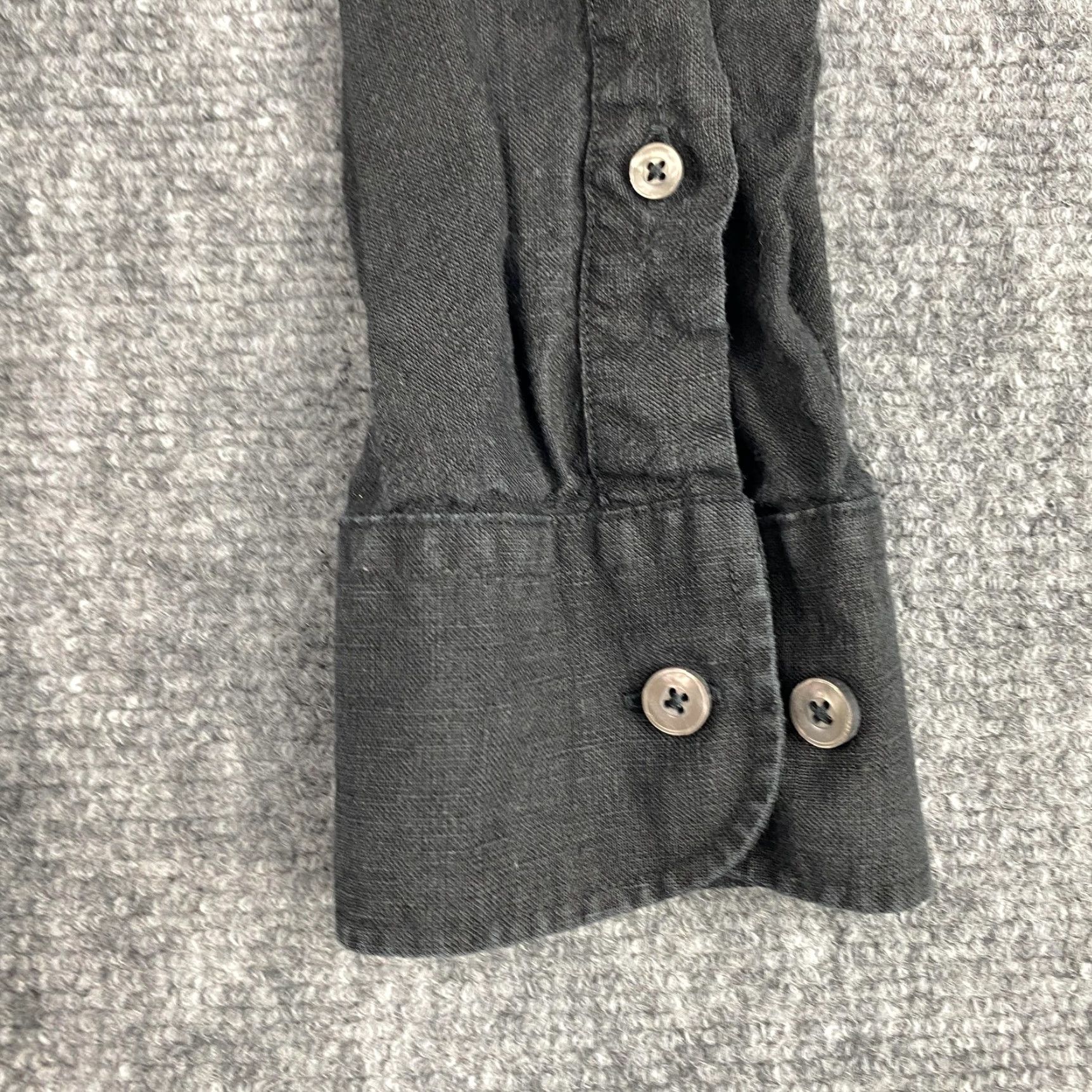 UNTUCKit UNTUCKit Shirt Mens 3XL Black Cabardes WR Relaxed 100% Linen Button Up 40547 Size US XXL / EU 58 / 5 - 5 Thumbnail
