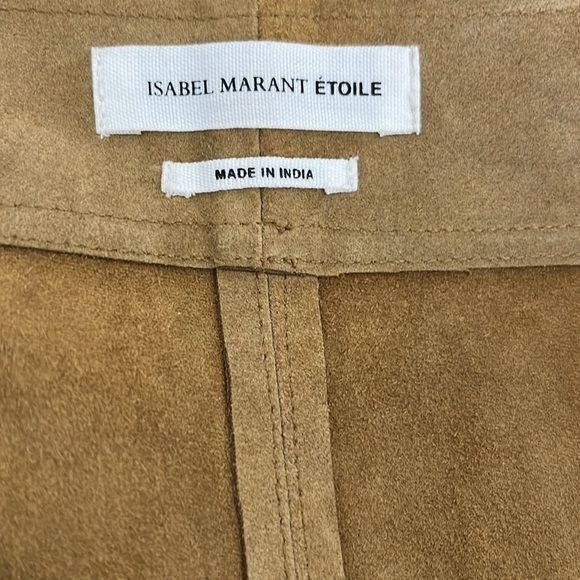 Isabel Marant Etoile Isabel Marant Suede Scalloped A Line Mini Skirt Size 34" / US 12 / IT 48 - 7 Thumbnail