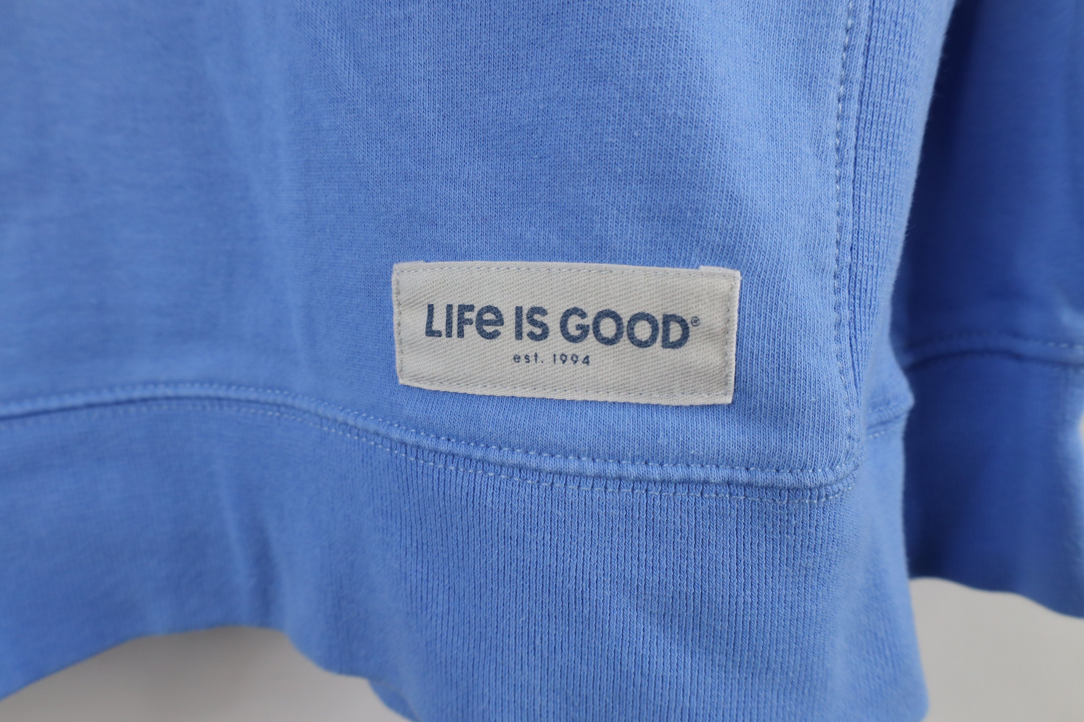 Life is Good × Vintage Life Is Good Positive State Crewneck Sweatshirt Blue Size L / US 10 / IT 46 - 4 Thumbnail