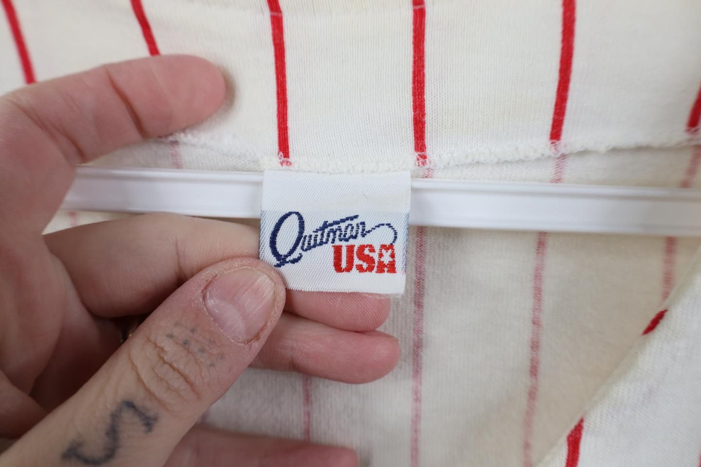 Vintage Vintage 90s Sunflower Pinstriped Baseball Jersey Shirt USA Size XXL / US 16-18 / IT 52-54 - 9 Thumbnail