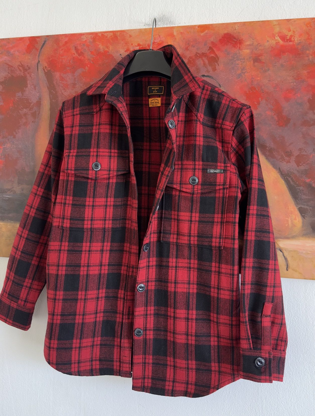 Superdry Superdry Flannel Wool Shirt Jacket Size M / US 6-8 / IT 42-44 - 4 Thumbnail