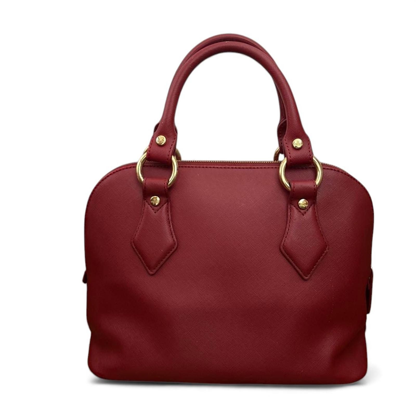 Vivienne Westwood Vivienne Westwood - Red Leather Handbag Gold Hardware Size ONE SIZE - 3 Thumbnail