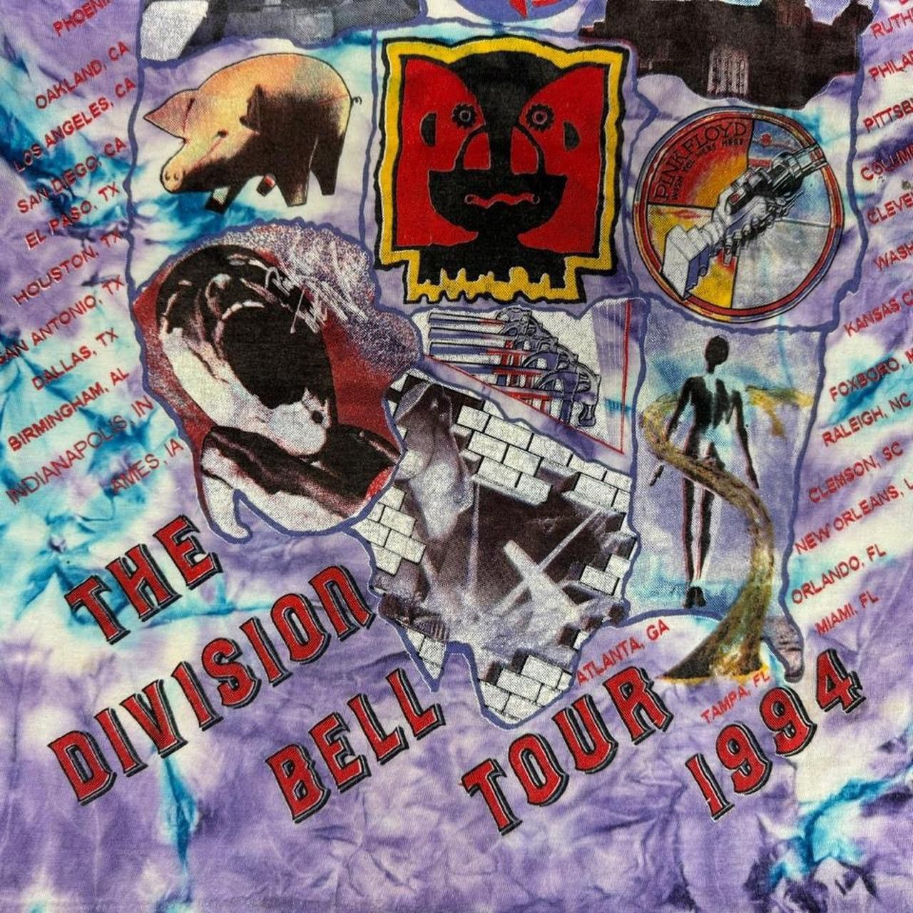 Other Pink Floyd The Division Bell Tour 1994 tie dye tee size L Size US L / EU 52-54 / 3 - 6 Thumbnail