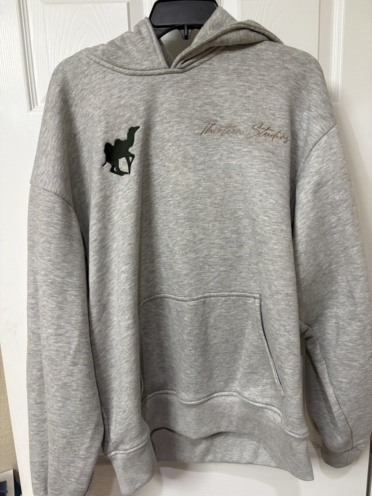 Thirteen Studios × murd333r.fm Thirteen Studios x Murd333r.Fm Hoodie Grey Size US XXL / EU 58 / 5 - 1 Thumbnail