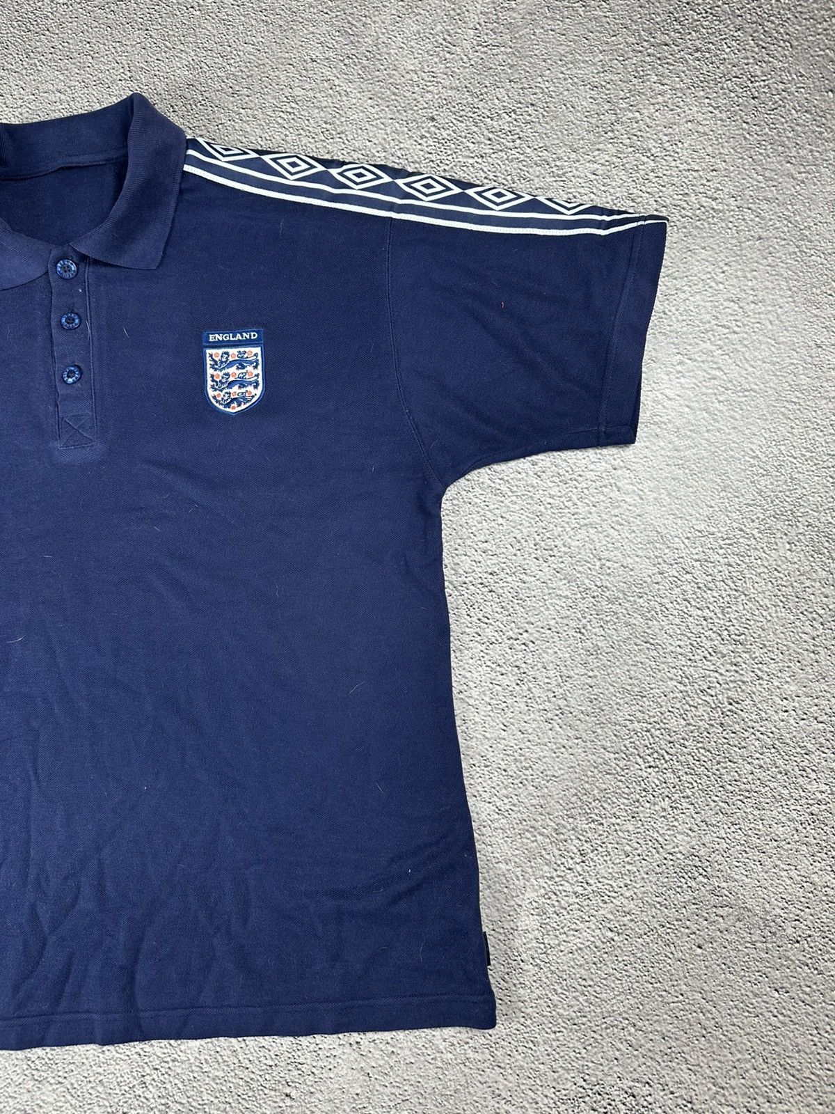 Umbro × Vintage Vintage Umbro England Three Lions Polo Shirt Navy Size US XL / EU 56 / 4 - 5 Thumbnail