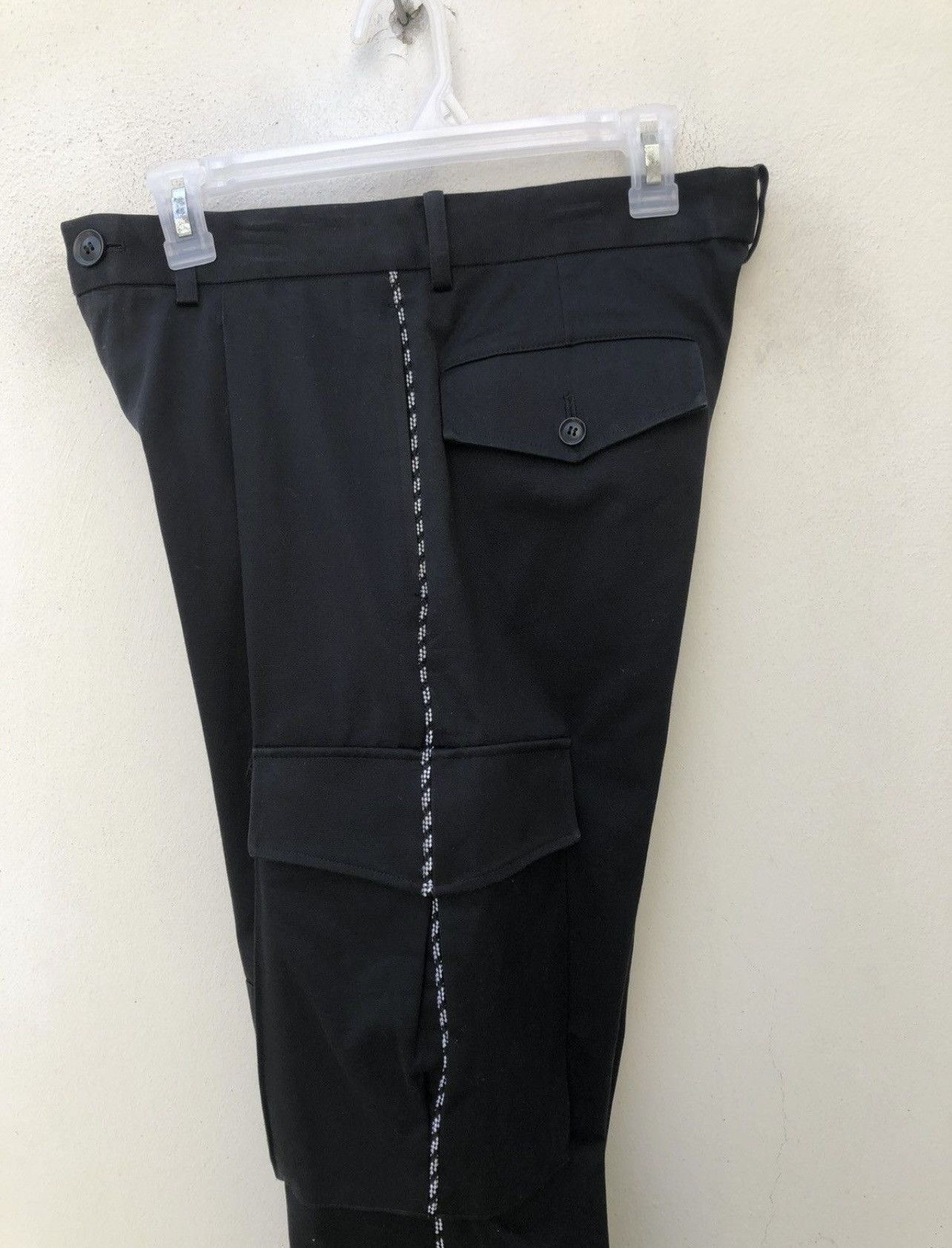 Yoshio Kubo Yoshio Kubo Japan Side Striped Cropped Cargo Trouser Pant Size US 29 - 21 Thumbnail