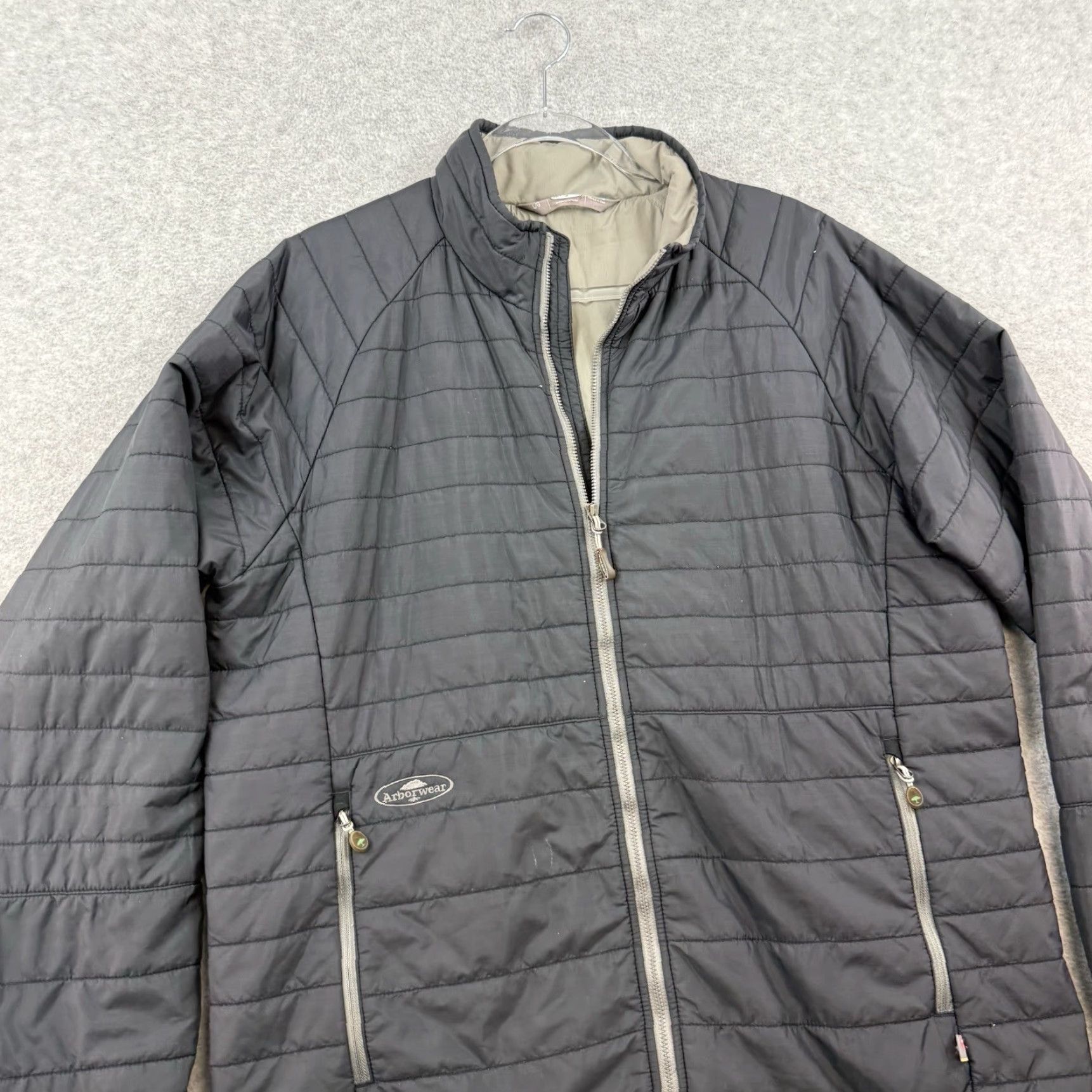 Vintage Arborwear Jacket Mens L Black Primaloft Puffer Insulated Lightweight Outdoor Zip Full Zip Quilted Pockets Nylon Lining Size US L / EU 52-54 / 3 - 3 Thumbnail