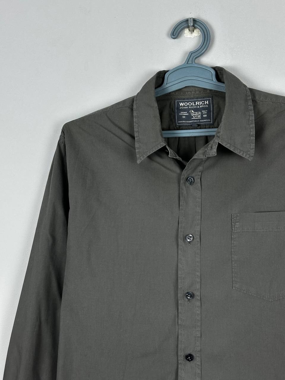 Woolrich Woolen Mills Woolrich Woolen Mills Grey Cotton Casual Mens XL Size US XL / EU 56 / 4 - 3 Thumbnail