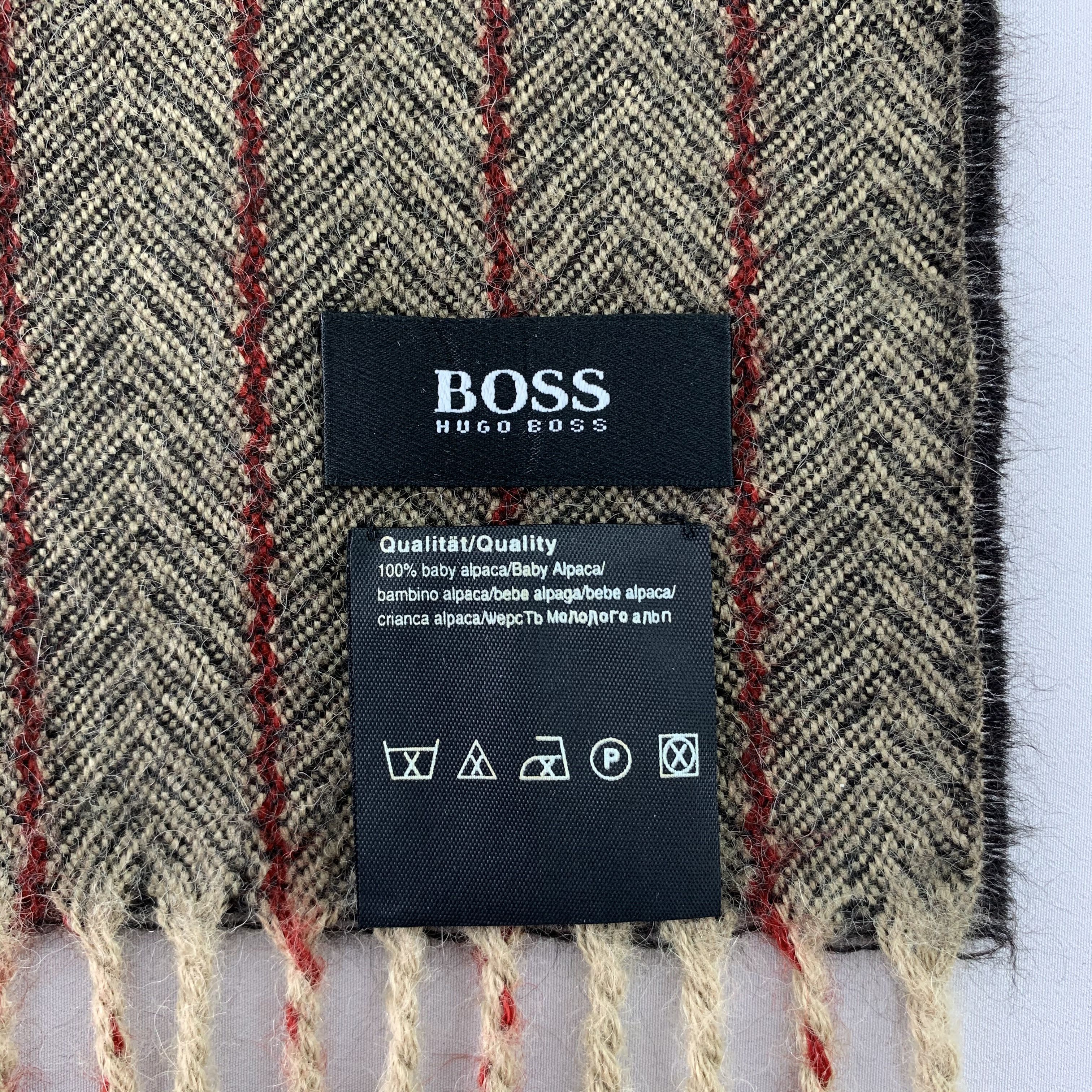 Hugo Boss Boss Scarf Wool Muffler Neck Wrap BL4310 Size ONE SIZE - 5 Thumbnail