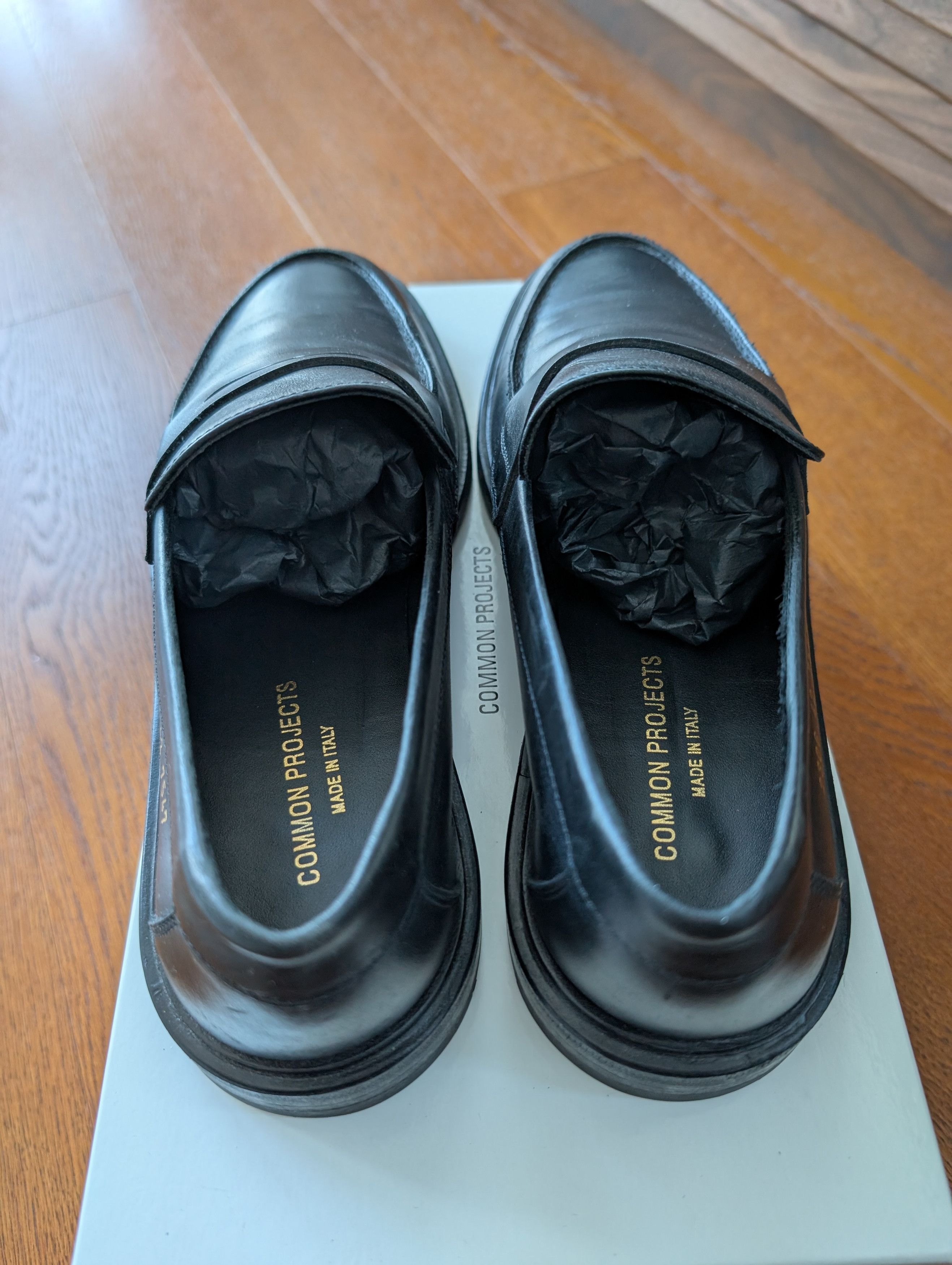 Common Projects Common Projects Black Leather Penny Loafers Size 42 9US Size US 9 / EU 42 - 8 Thumbnail