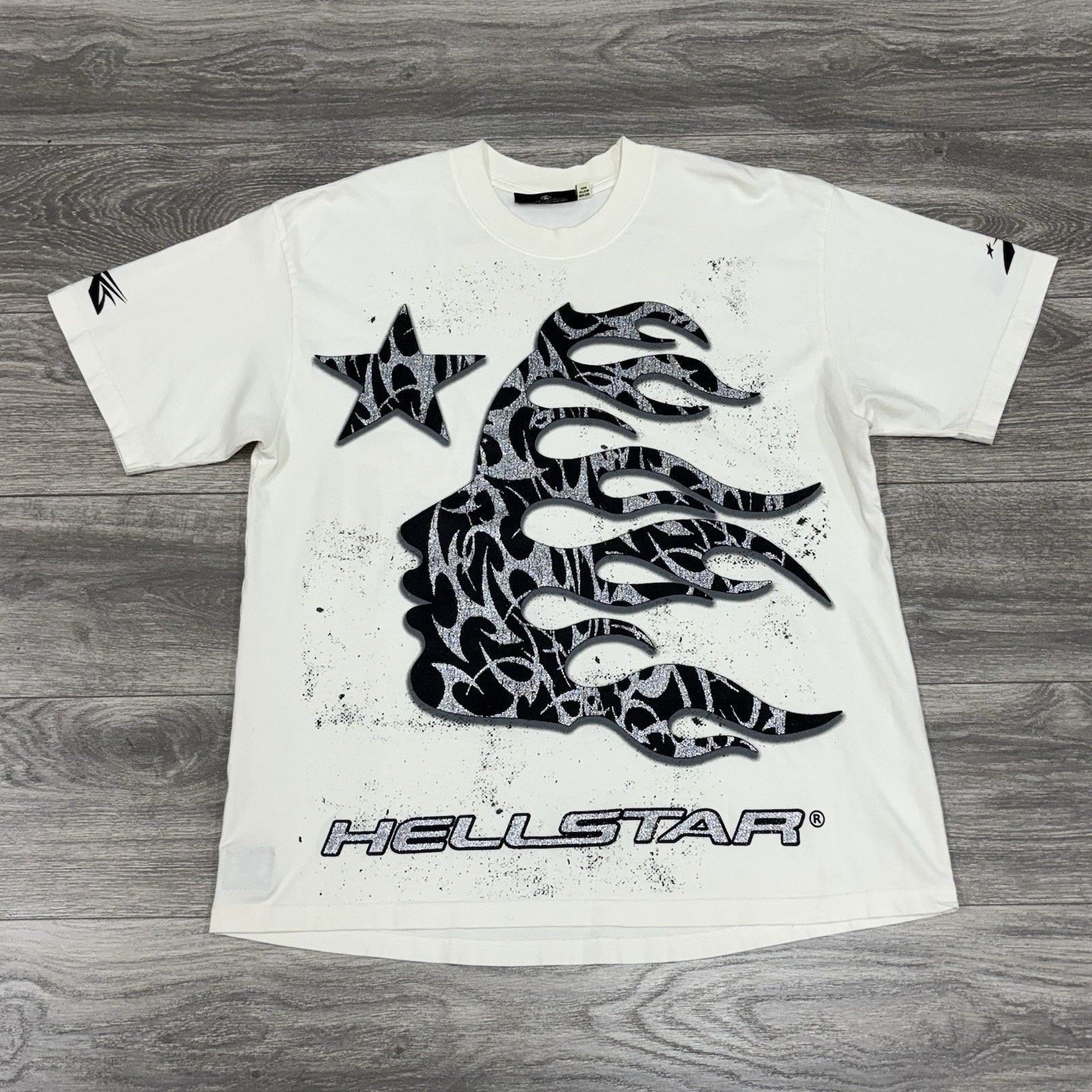 HELLSTAR Hellstar Glitter P2P T-Shirt ' Black ' | NEW! Size US L / EU 52-54 / 3 - 1 Thumbnail