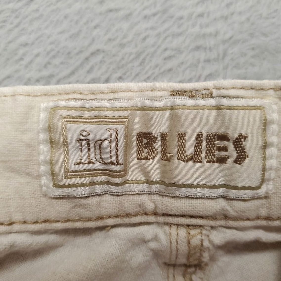 Vintage VINTAGE Id Blues VTG Linen Blend Pants Women 12 White Taper Leg Pleated Front 90s Y2K Casual Womens Size 34" / US 12 / IT 48 - 5 Thumbnail