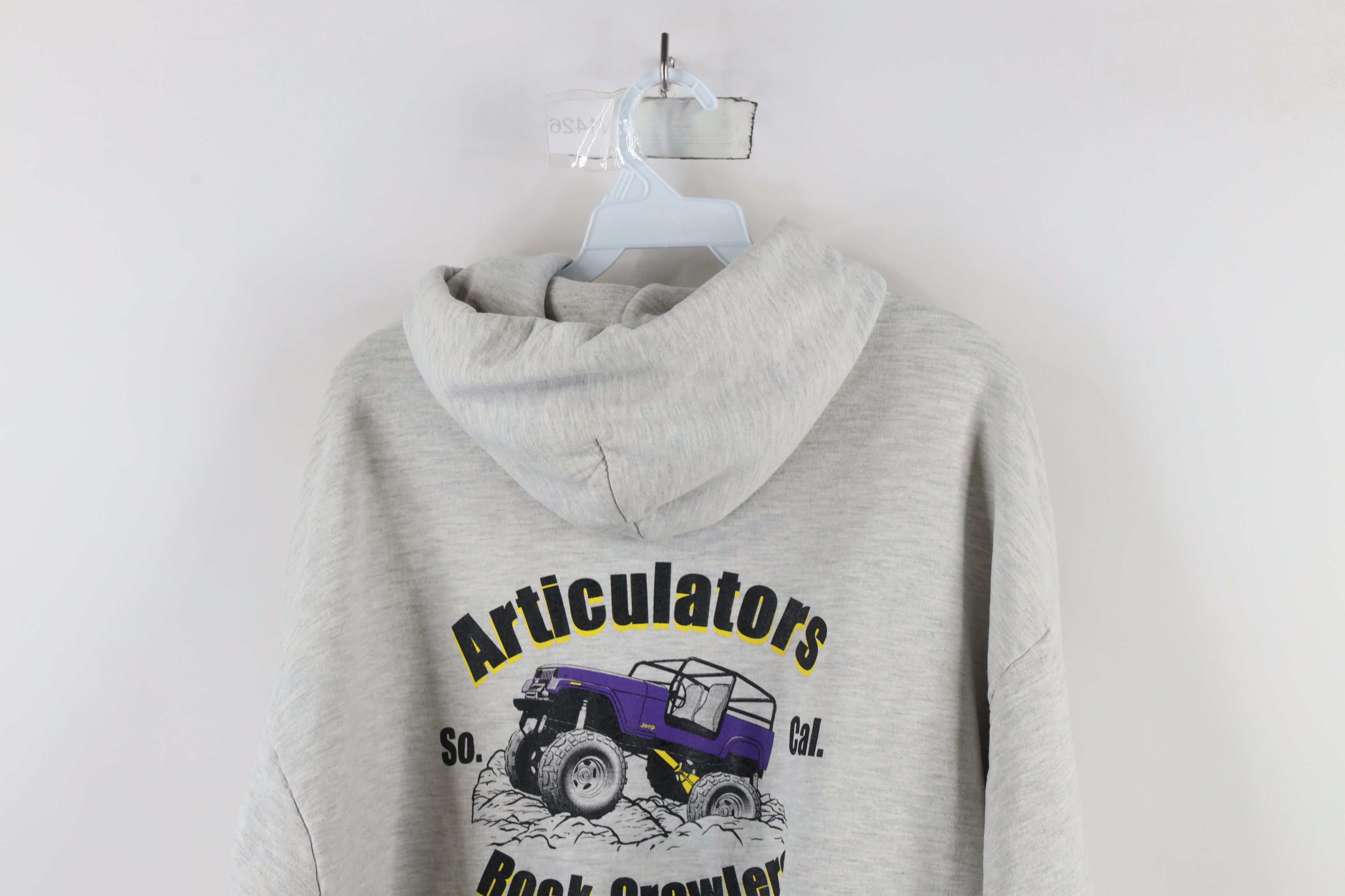 Vintage Vintage 90s Xtreme Articulator Rock Crawlers Hoodie Gray Size US XL / EU 56 / 4 - 15 Thumbnail