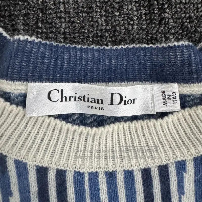 Other Dior Blue Cashmere Printed Long Sleeve Sweater . Size M / US 6-8 / IT 42-44 - 5 Thumbnail
