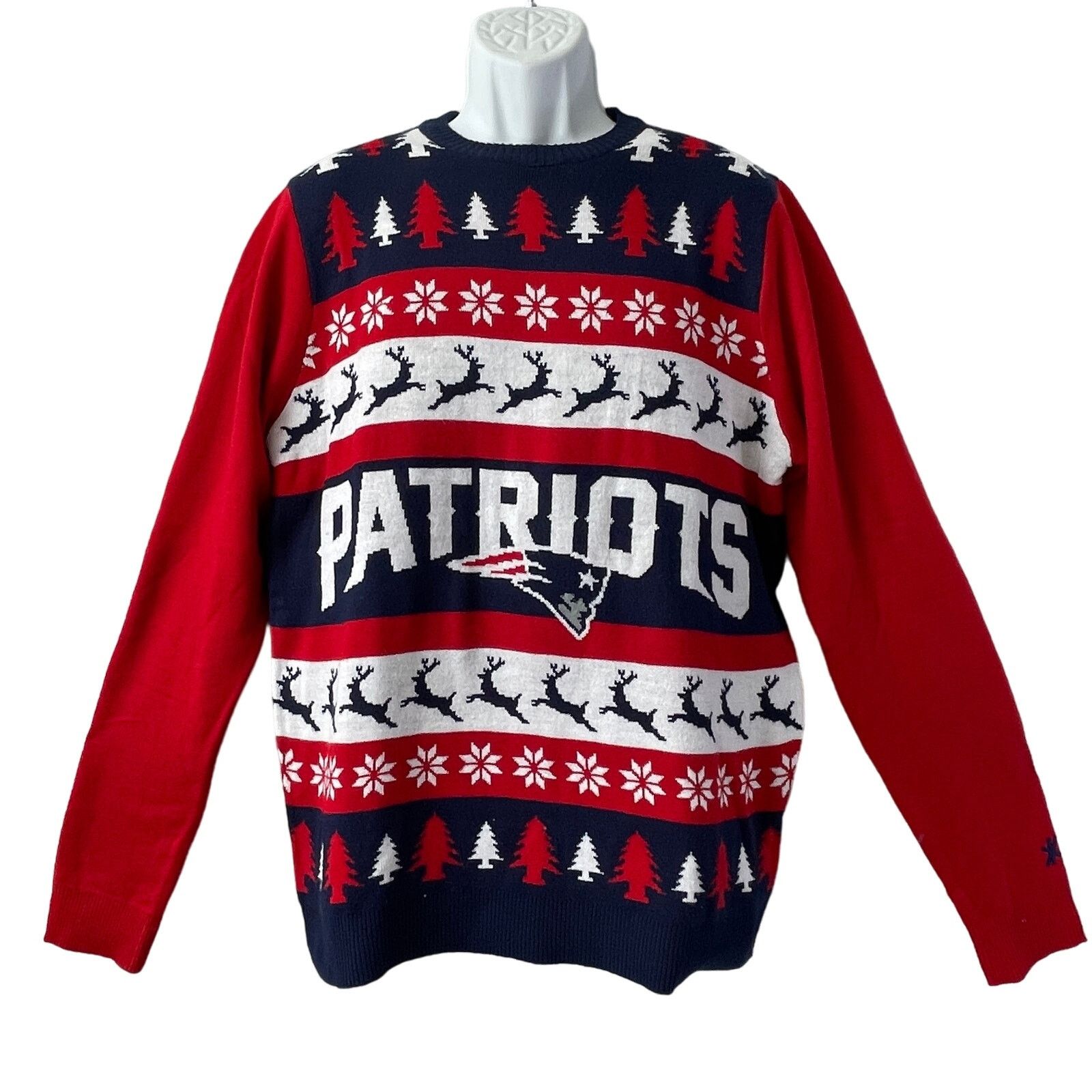 NFL NFL New England Patriots Ugly Christmas Sweater Size L Size US L / EU 52-54 / 3 - 1 Thumbnail