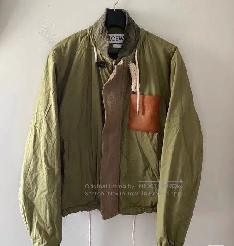 Loewe Loewe Military Green Button-Down Collar Jacket Size US M / EU 48-50 / 2 - 1 Thumbnail