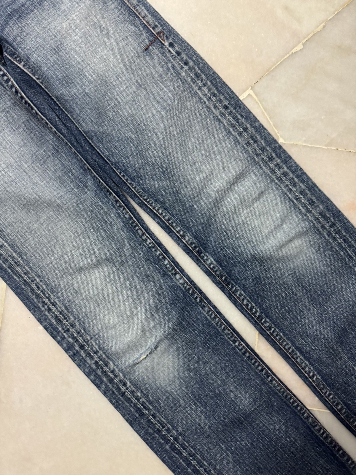 Vintage 💥SELVEDGE 90s💥JOHNBULL GRUNGE STONEWASH DISTRESS DENIM SLIM Size US 28 / EU 44 - 7 Thumbnail