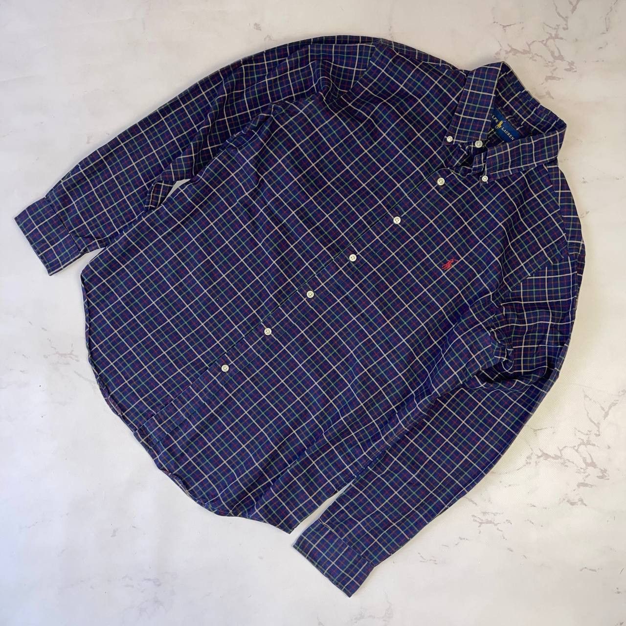 Polo Ralph Lauren Ralph Lauren Long Sleeve Button Shirt Plaid Vintage SIze M Size US M / EU 48-50 / 2 - 2 Thumbnail
