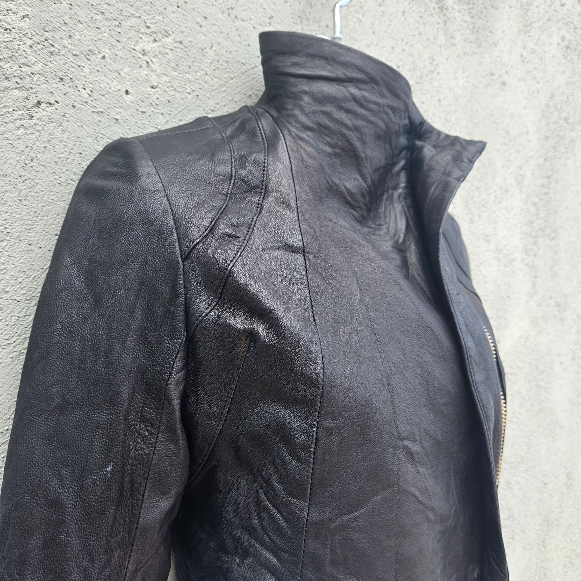 Other Vintage Pegah Anvarian Black Lambskin Leather Cropped Bolero Size S / US 4 / IT 40 - 17 Thumbnail