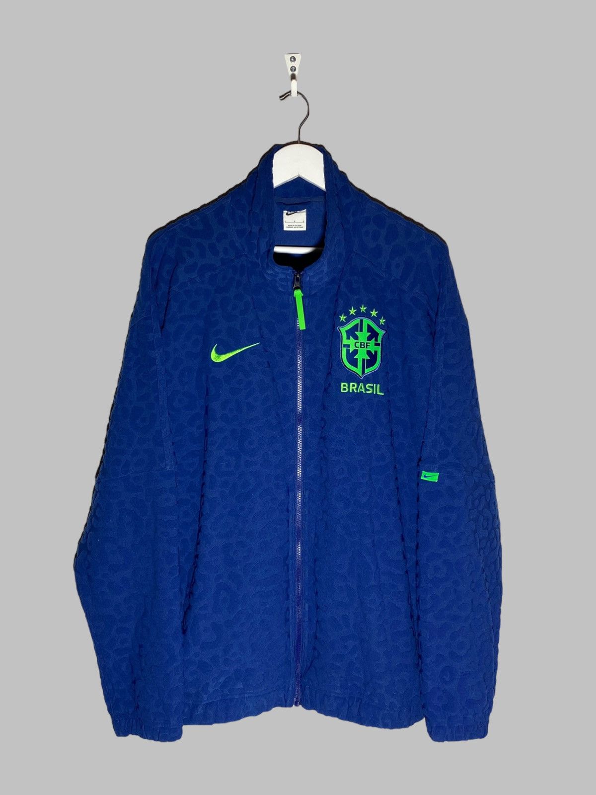 Nike BRAZIL NIKE LEOPARD FLEECE JACKET HYPE FUTURE STREET VIBES Size US L / EU 52-54 / 3 - 1 Thumbnail