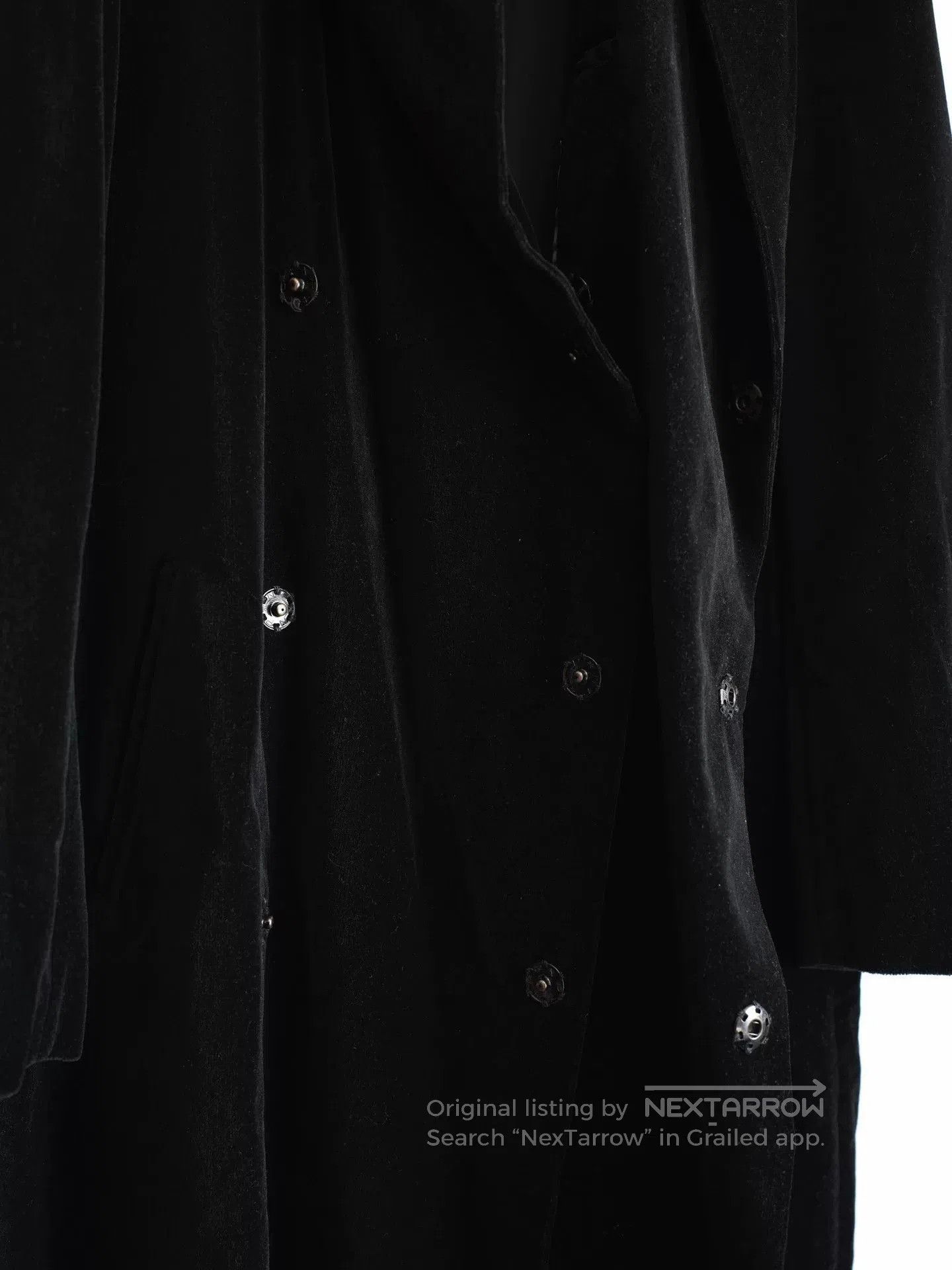 Yohji Yamamoto Yohji Yamamoto Velvet Hooded Coat. Size US L / EU 52-54 / 3 - 7 Thumbnail