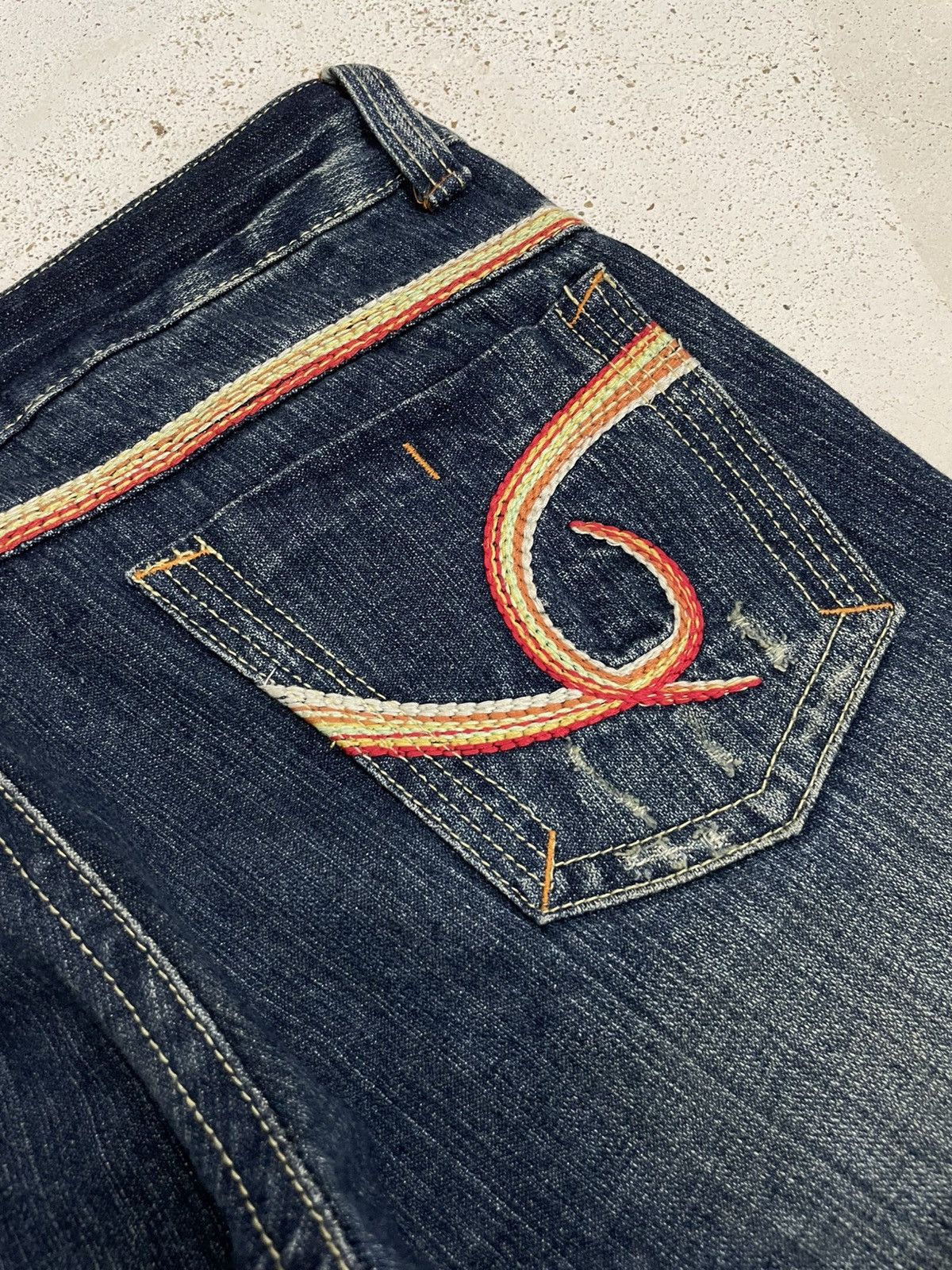 Le Grande Bleu (L.G.B.) Come Stai? Flare Whisker Distressed Japan Fashion Size US 30 / EU 46 - 20 Thumbnail