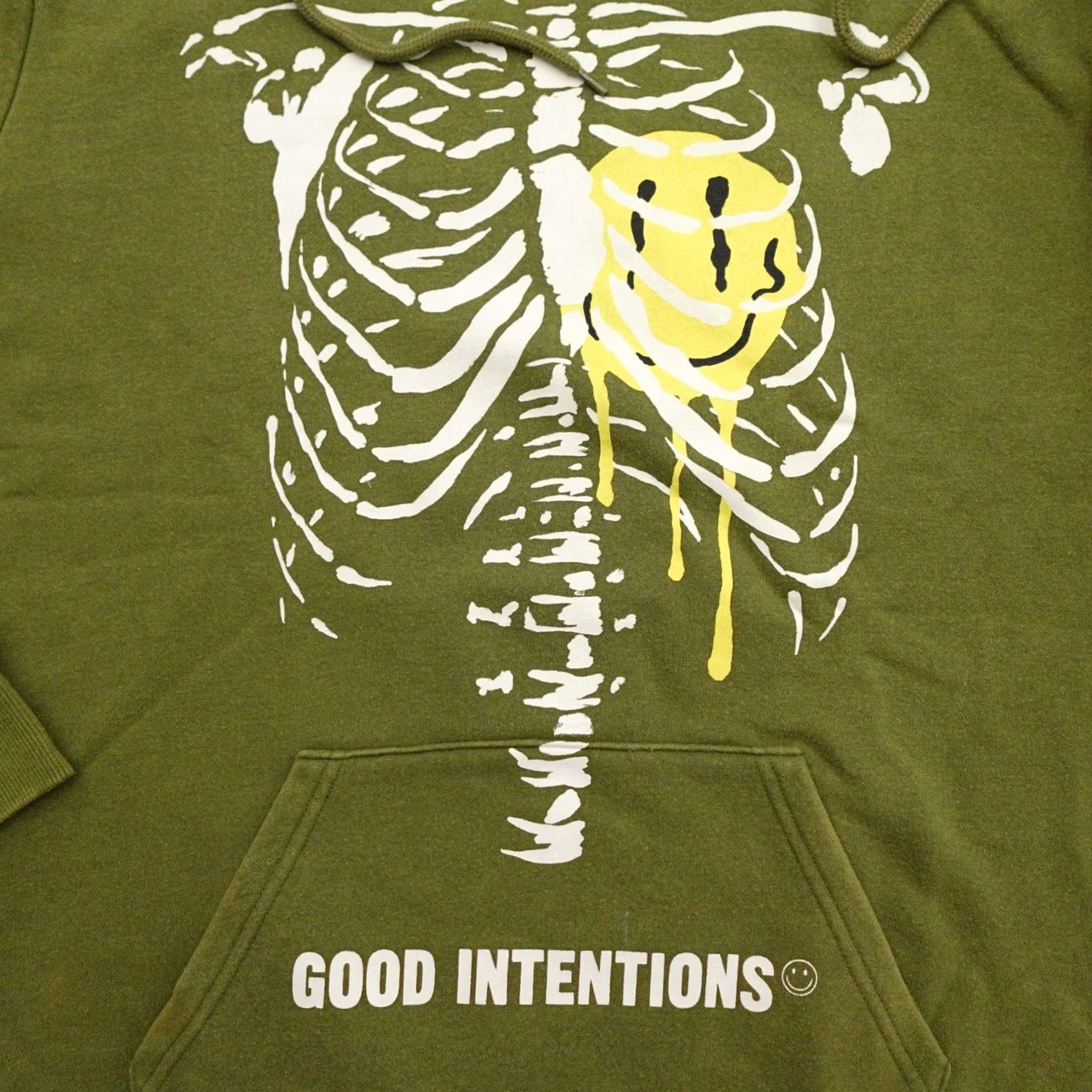 Olive THE WEEKND x NAV Good Intentions Adult Hoodie XL Olive Green NAV Brown Solid Pullover Sweater Measurements Provided in Pictures Mens Size US XL / EU 56 / 4 - 4 Thumbnail