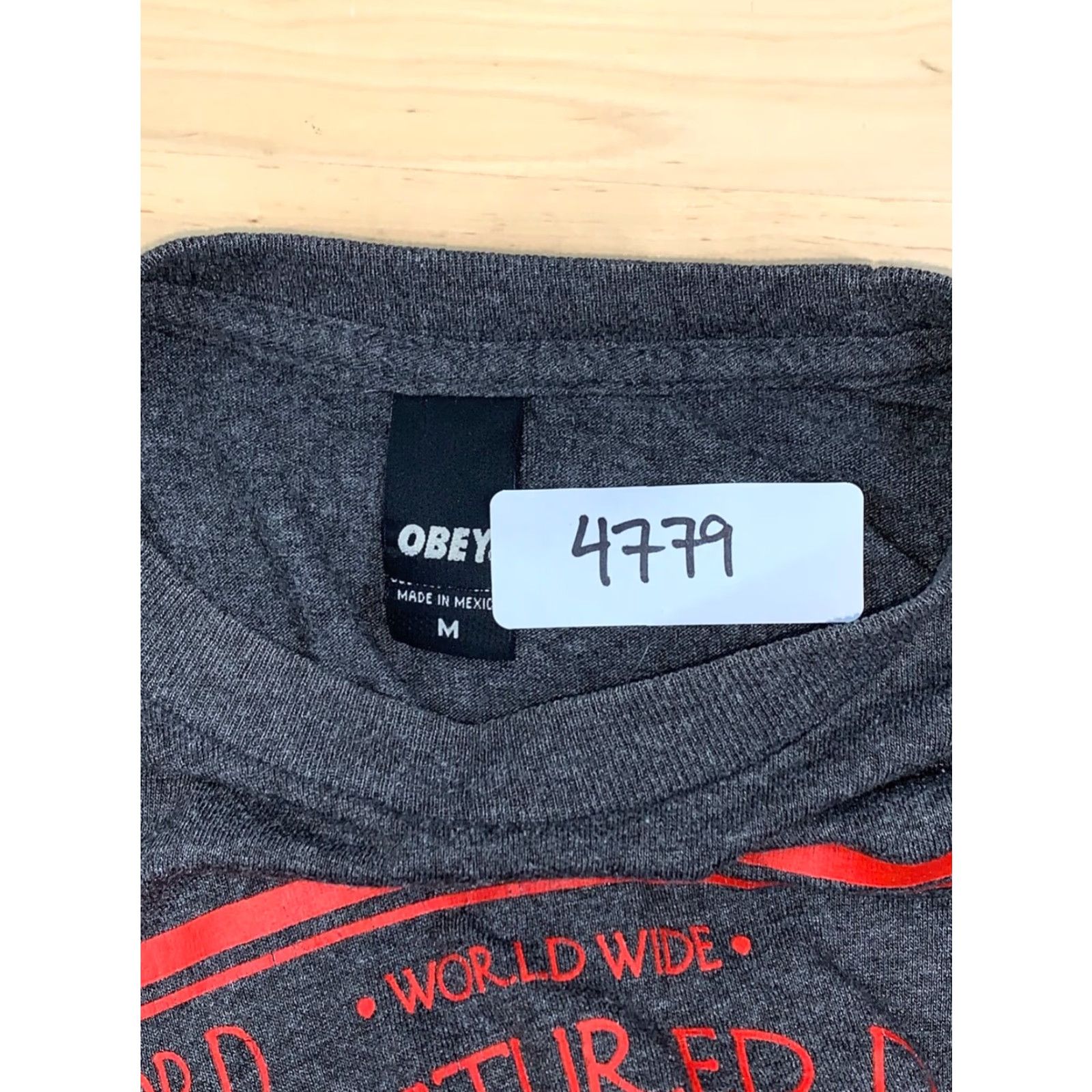 Obey VINTAGE Obey Propaganda Heavy Duty World Champions T-Shirt M Gray Short Sleeve Size US M / EU 48-50 / 2 - 4 Thumbnail
