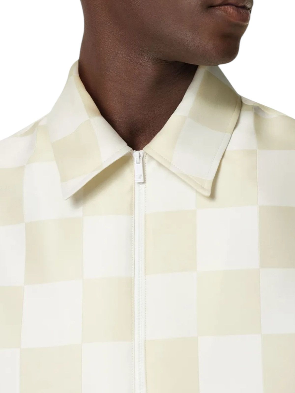 Versace Versace Checkered Duchess Fabric Zip Polo Size US L / EU 52-54 / 3 - 4 Thumbnail
