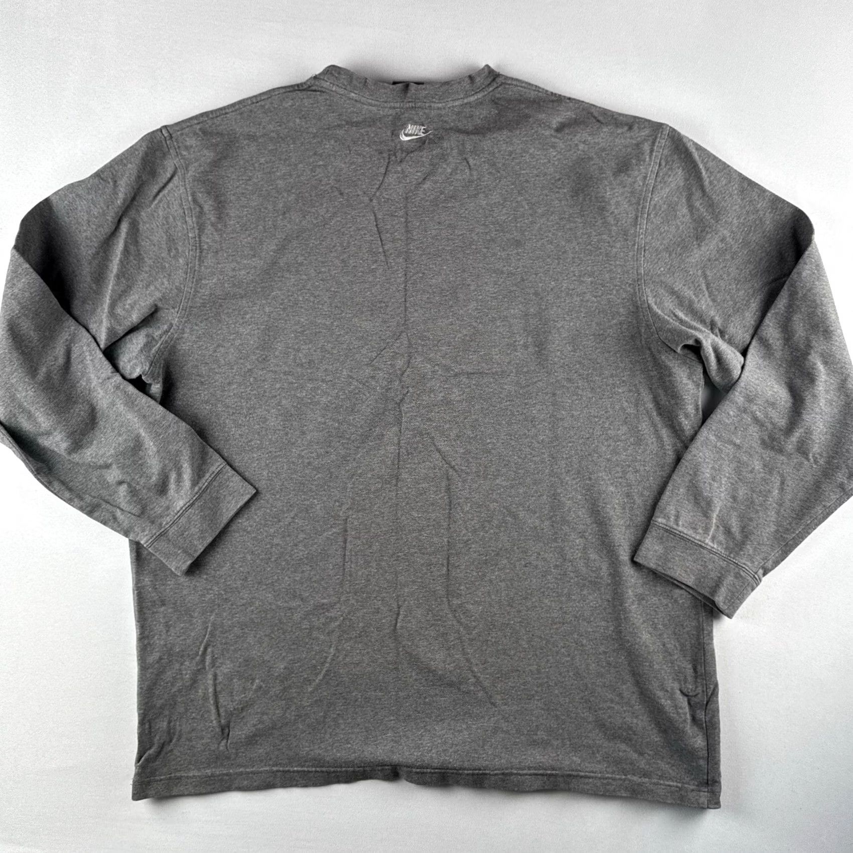 Nike Vintage Nike Swoosh Stripe Long Sleeve Shirt Gray XL Men's T-Shirt Crew Neck Size US XL / EU 56 / 4 - 6 Thumbnail