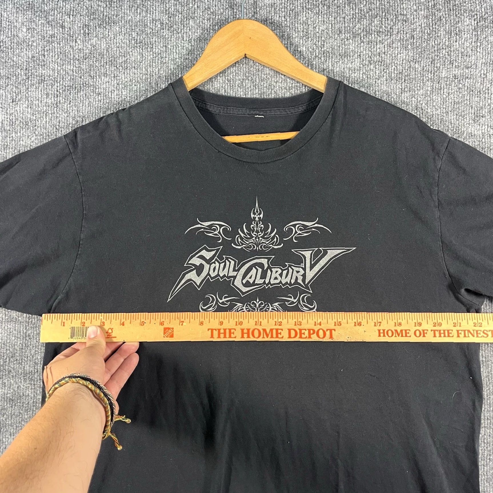 Anvil VINTAGE Anvil Classic Soul Calibur V T-Shirt - Tee, Black, Short Sleeve, Crew Neck, Size L, Men’s, Graphic Print, Cotton, 1990s-2000s Style Size US L / EU 52-54 / 3 - 4 Thumbnail