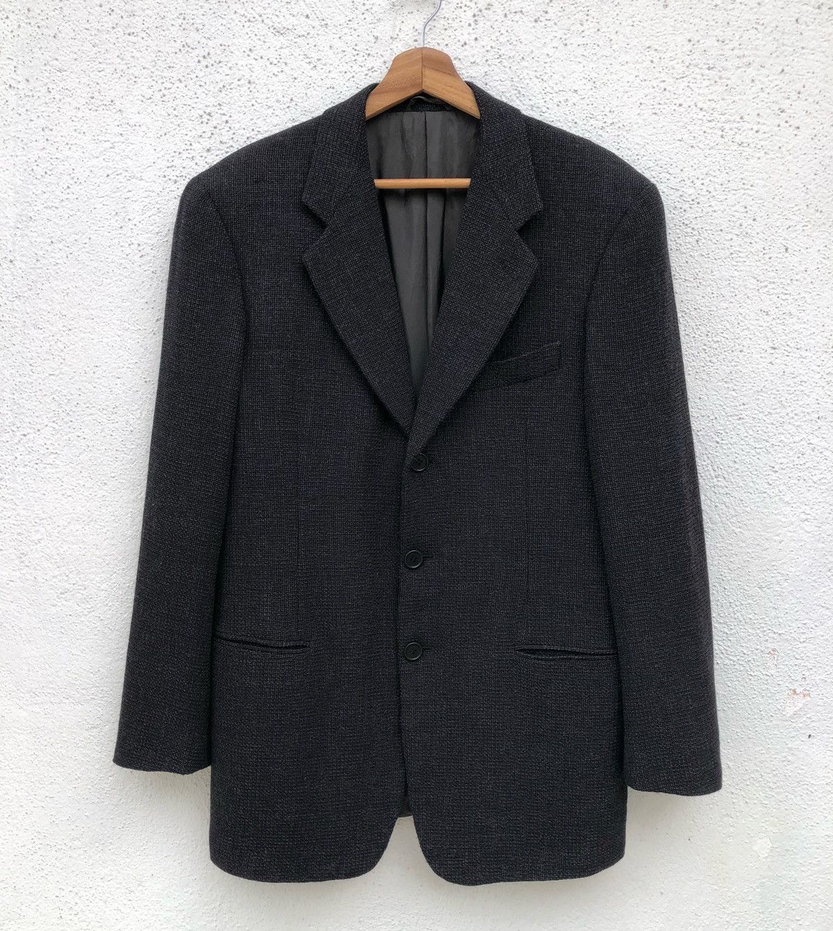 Giorgio Armani Giorgio Armani Linen Pura Lana Single-Breasted Blazer Size 48L - 1 Thumbnail