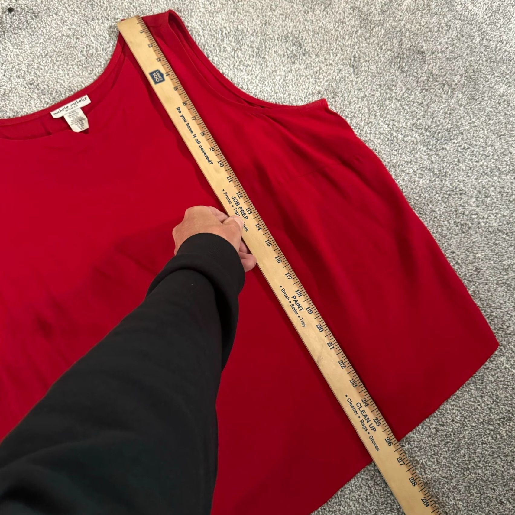 Vintage VINTAGE Michele Michelle Tank Top Womens Plus 2X Sleeveless Layering 80s 90s Red Tank Womens 2X Size XXL / US 16-18 / IT 52-54 - 3 Thumbnail