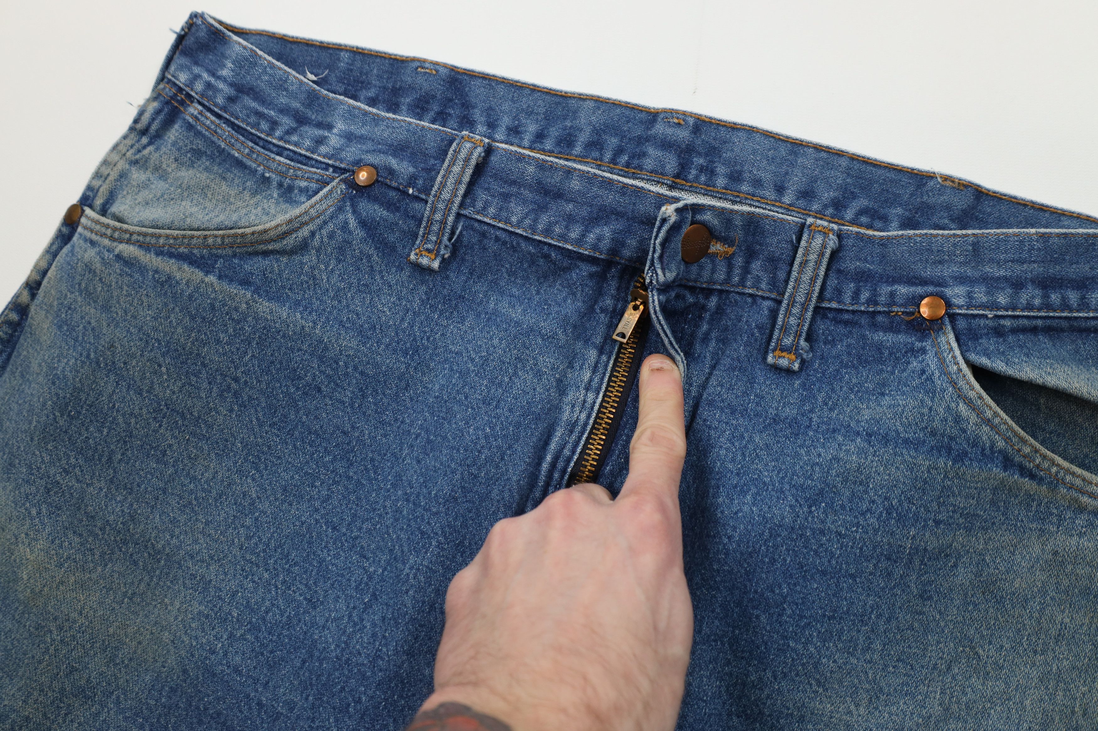Wrangler Vintage 70s 80s Wrangler Flare Bootcut Western Jeans USA Size US 40 / EU 56 - 9 Thumbnail