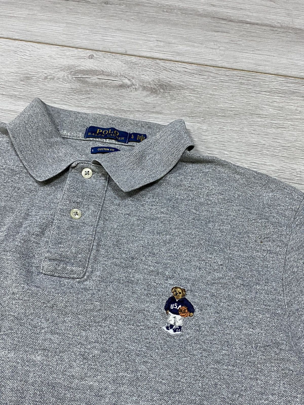 Vintage POLO Bear Ralph Lauren vintage polo shirt Size US L / EU 52-54 / 3 - 2 Thumbnail