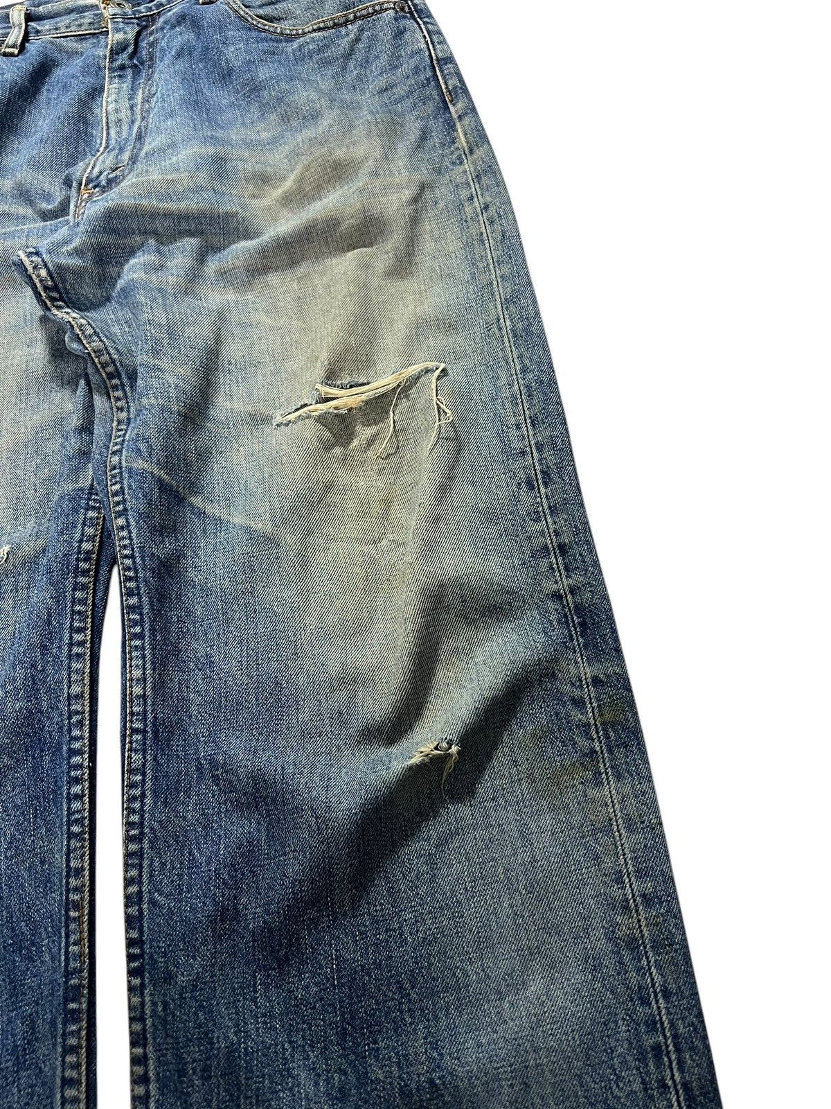 Levi's 💥90’s Baggy💥Vintage Levis 503 Distress Mud Wash Baggy Jeans Size US 33 - 6 Thumbnail