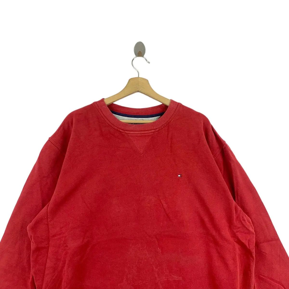 Tommy Hilfiger Vintage TOMMY HILFIGER Flag Embroidered Sweatshirt Size US L / EU 52-54 / 3 - 5 Thumbnail