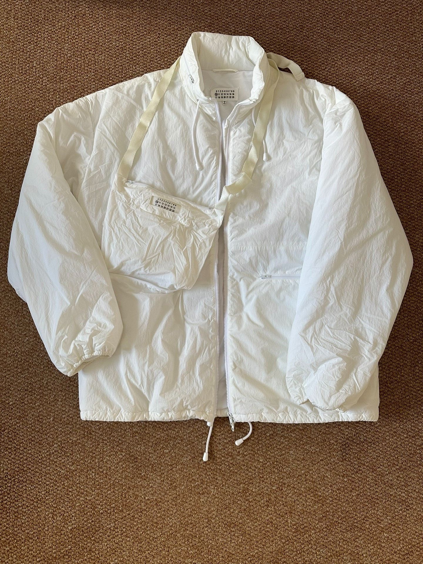 Maison Margiela Maison Margiela White men's sports cotton clothes jacket 25 Size US M / EU 48-50 / 2 - 2 Thumbnail