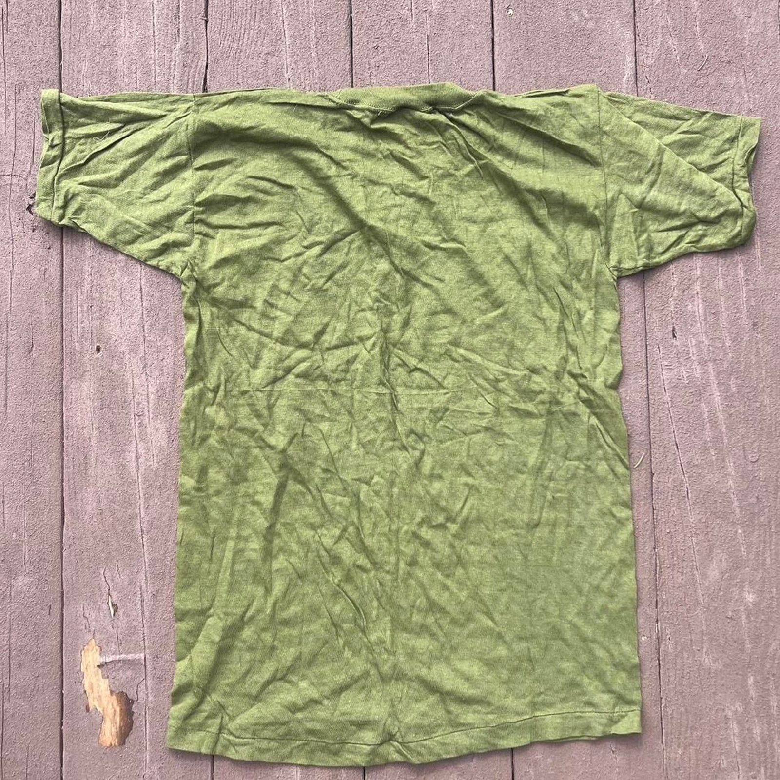 American Apparel Vintage 80s Green USMC Single Stitch Shirt Size US S / EU 44-46 / 1 - 6 Thumbnail