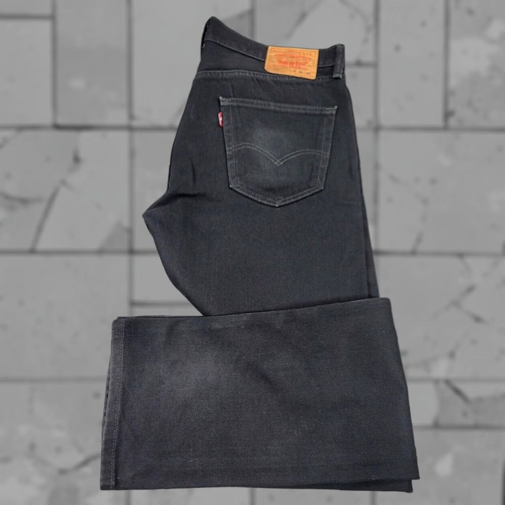 Levi's VINTAGE Levis 505 Straight Leg Jeans Mens 34x34 Black Actual Size 36x34 Size US 34 / EU 50 - 1 Thumbnail