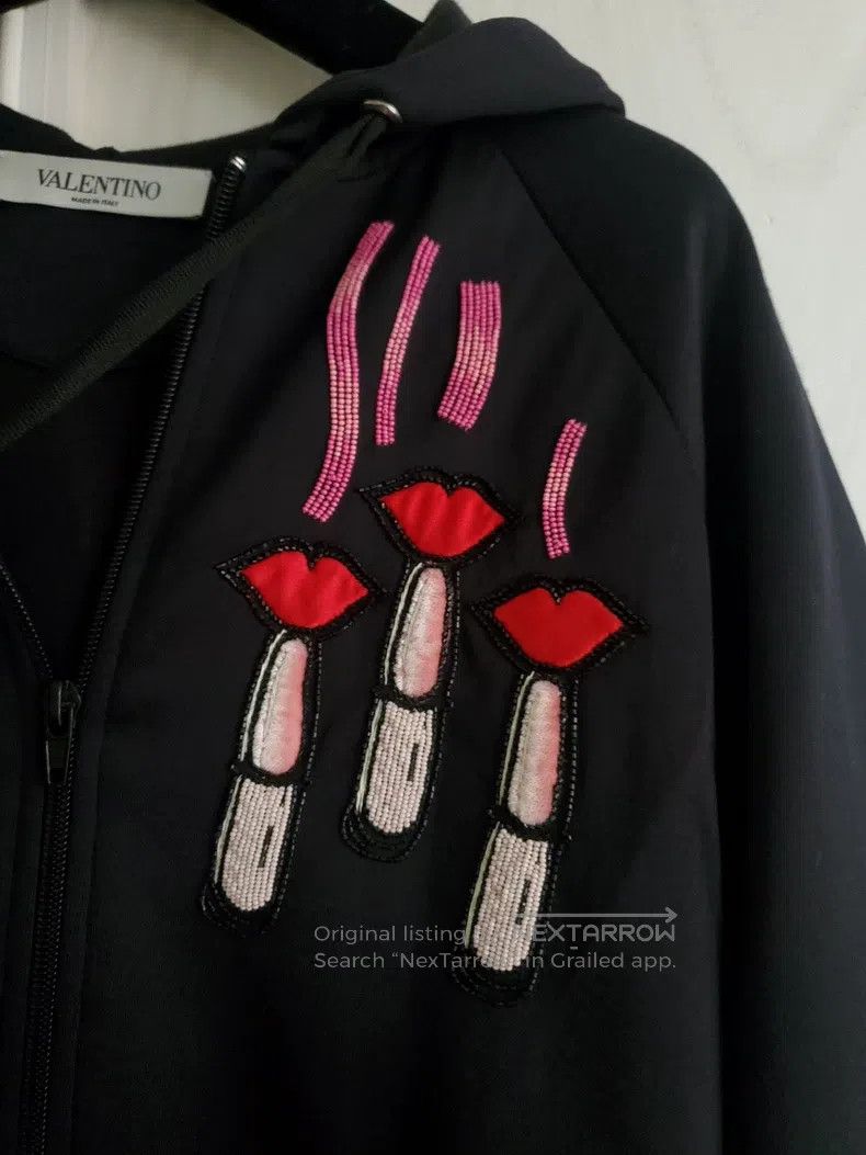 Valentino Valentino Black zippered hooded jacket Size M / US 6-8 / IT 42-44 - 7 Thumbnail